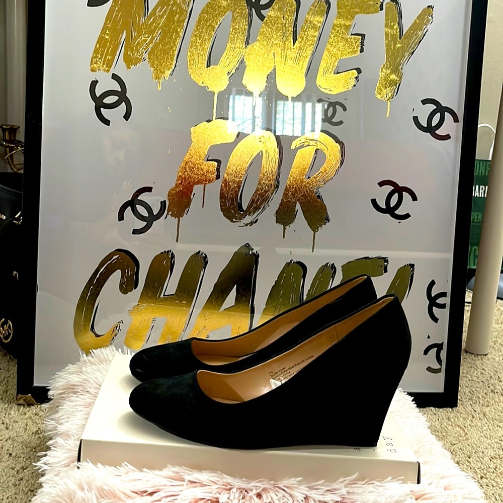 Black shoes, worn one time